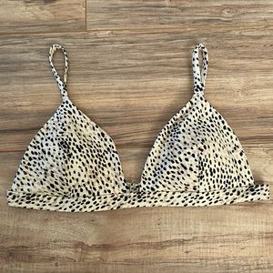 Hollister Leopard Print Triangle Bikini Top